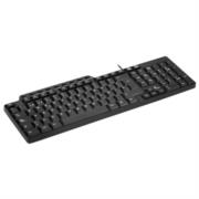 Teclado Alámbrico Multimedia XTech XTK-160S Español Ergonómico Conexión USB Color Negro