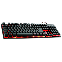 Teclado Xtech gaming LED Revenger XTK-520S - Tamaño full size - Conexion USB - Español - Color Negro