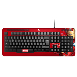 Teclado XTech Full Size Iron Man XTK-M401IM - Teclas multimedia - Español - Conexion USB