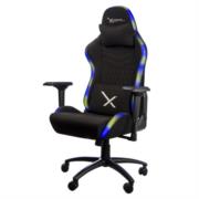 Silla Gamer Xzeal XZ15 RGB Tela Foam Reclinable 180° Base metal Piston clase 4 150Kgs Brazos4D Negro