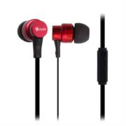 Audífonos Stylos Tech Alámbricos 3.5mm Color Rojo
