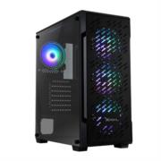 Gabinete Xzeal XZ135 Midi-Tower ATX/Micro-ATX/Mini-ITX USB 2.0/3.0 sin Fuente 3 Ventiladores Instalados Negro