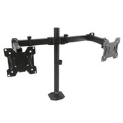 Soporte Stylos Doble Monitor 13" a 32" con Brazo Ajustable Vesa 100x100 Soporta 8 Kg por Brazo Negro