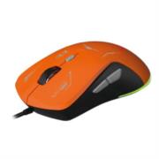 Mouse Gamer XZ-401 RGB 7200 Dpi 6 botones Conexion USB 1.5m Gris-Naranja