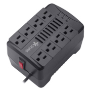 Regulador de Voltaje Stylos RE480 1000VA 480W 8 contactos NEMA negro