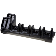 Cuna de Carga Zebra para 4 Terminal y 4 Bateria MC22/27 Requiere PWR-BGA12V108W0WW Cable cc CBL-DC-381A1-01 y Cable Ca