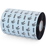 Cinta de Cera Zebra 84 mm x 300 m 2000 Personalizado con Muescas Núcleo de 25 mm  24/Caja