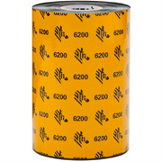 Cinta de Resina Zebra 110mm x 74m 6200 Núcleo 0.5 Pulg Precio por Pieza-Granel