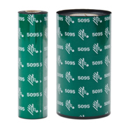 Cinta de Resina 5095 Zebra 110mm x 450m (4.33pulg x 1476pies) Nuc 1pulg / Caja con 6pzs