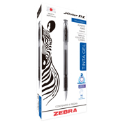 Bolígrafo Zebra J Roller RX Punto Fino 0.5mm Tinta Gel Color Rojo C/6 Pzas