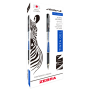 Bolígrafo Zebra J-Roller LE Punto Mediano 0.7mm Tinta Gel Color Rojo C/6 Pzas