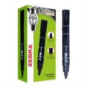 Marcador Permanente Zebra Z-PM Bold Punta 0.5mm Color Negro C/6 PZAS