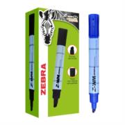 Marcador Zebra para Pizarrón Blanco Z-WM Bold Color Azul C/12 Pzas