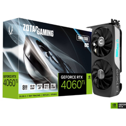 Tarjeta de Video Zotac Twin Edge GeForce RTX4060TI OC 8GB Dual Fan GDDR6 128-bit PCIe 4.0 PCIe 4.0 3xDP 1xHDMI